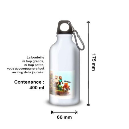 Gourde Alu et Thermos Minecraft design Gourde Alu et Thermos Minecraft design