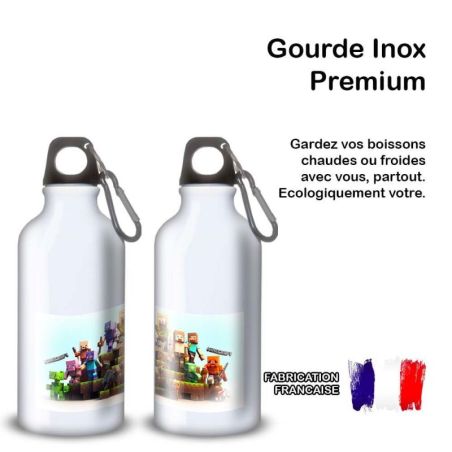 Gourde Alu et Thermos Minecraft design Gourde Alu et Thermos Minecraft design