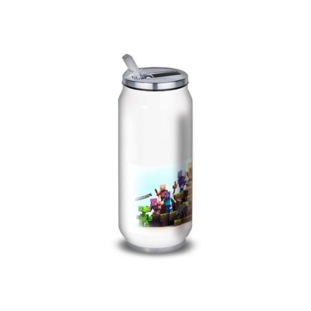 Gourde Alu et Thermos Minecraft design Gourde Alu et Thermos Minecraft design