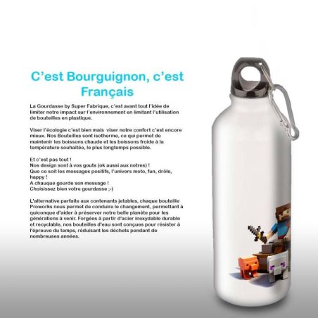 Gourde Alu et Thermos Minecraft Play