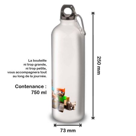 Gourde Alu et Thermos Minecraft Play Gourde Alu et Thermos Minecraft Play