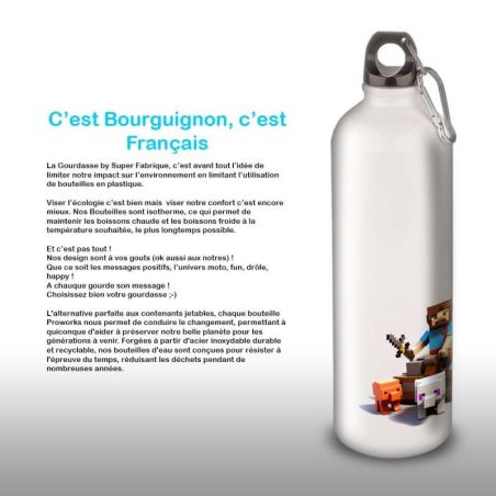 Gourde Alu et Thermos Minecraft Play Gourde Alu et Thermos Minecraft Play