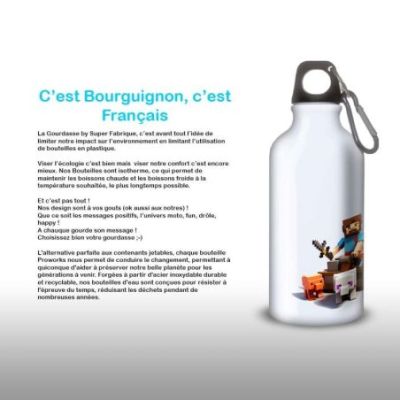 Gourde Alu et Thermos Minecraft Play