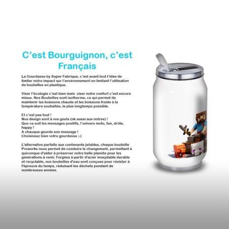 Gourde Alu et Thermos Minecraft Play Gourde Alu et Thermos Minecraft Play