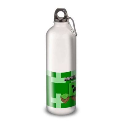 Gourde Alu et Thermos Minecraft Logo landscape