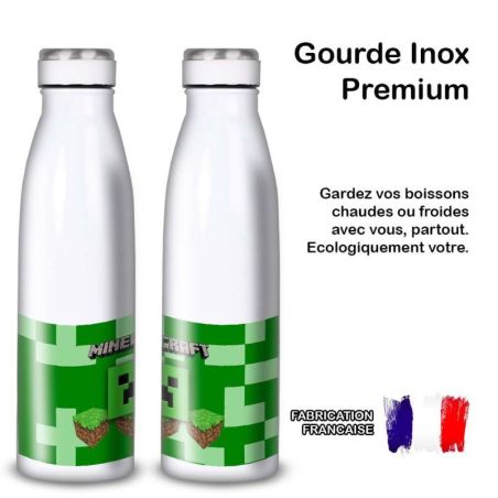 Gourde Alu et Thermos Minecraft Logo landscape Gourde Alu et Thermos Minecraft Logo landscape