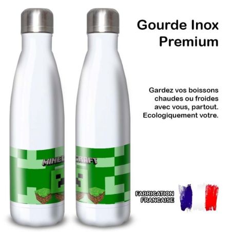 Gourde Alu et Thermos Minecraft Logo landscape Gourde Alu et Thermos Minecraft Logo landscape