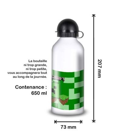 Gourde Alu et Thermos Minecraft Logo landscape Gourde Alu et Thermos Minecraft Logo landscape