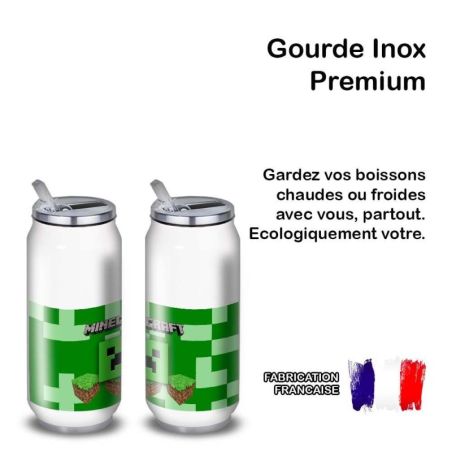 Gourde Alu et Thermos Minecraft Logo landscape Gourde Alu et Thermos Minecraft Logo landscape