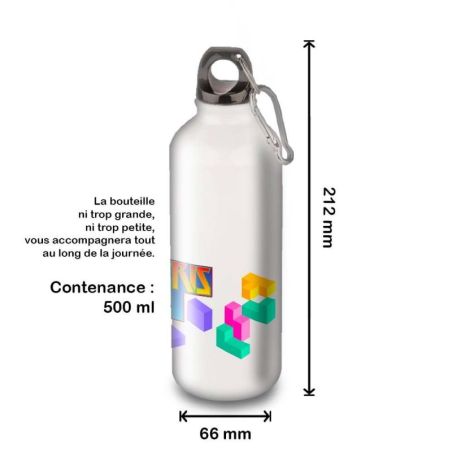 Gourde Alu et Thermos Tetris Logo