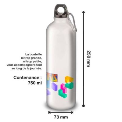 Gourde Alu et Thermos Tetris Logo