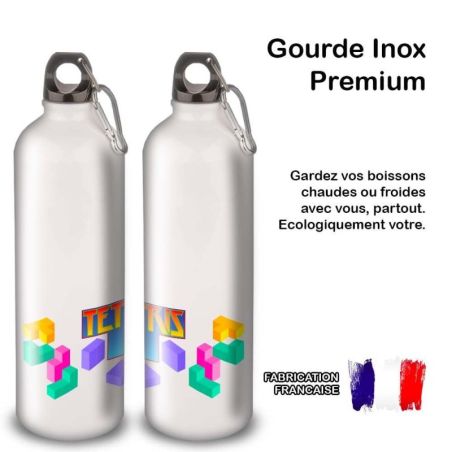 Gourde Alu et Thermos Tetris Logo Gourde Alu et Thermos Tetris Logo