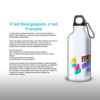 Gourde Alu et Thermos Tetris Logo