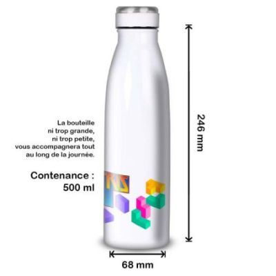 Gourde Alu et Thermos Tetris Logo