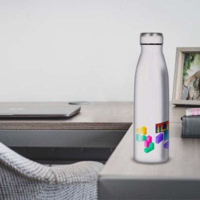 Gourde Alu et Thermos Tetris Logo