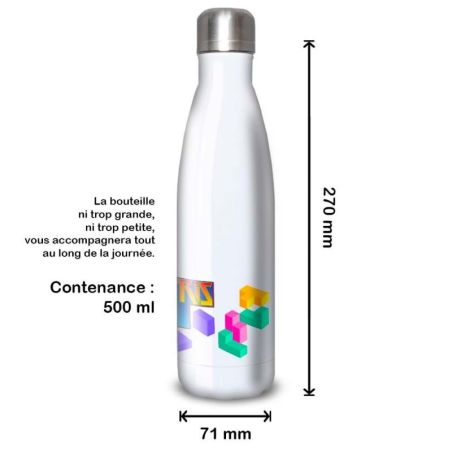 Gourde Alu et Thermos Tetris Logo Gourde Alu et Thermos Tetris Logo