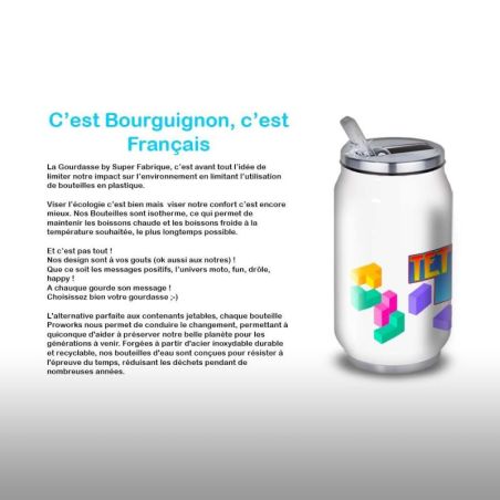 Gourde Alu et Thermos Tetris Logo Gourde Alu et Thermos Tetris Logo