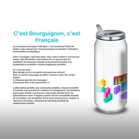 Gourde Alu et Thermos Tetris Logo Gourde Alu et Thermos Tetris Logo