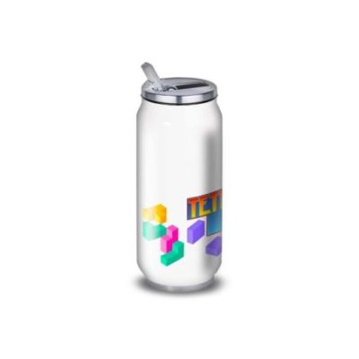 Gourde Alu et Thermos Tetris Logo