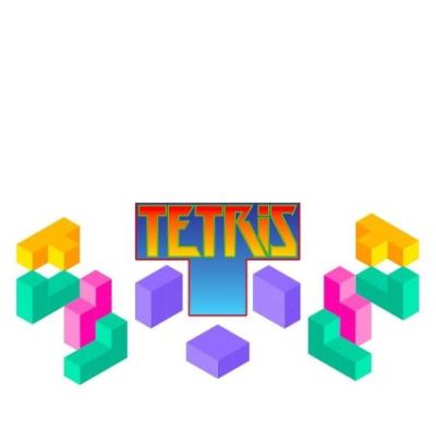 Gourde Alu et Thermos Tetris Logo