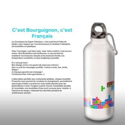 Gourde Alu et Thermos Tetris fun