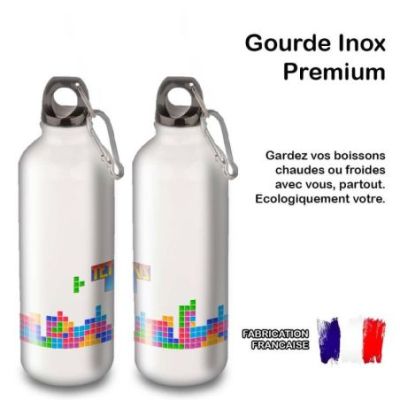 Gourde Alu et Thermos Tetris fun