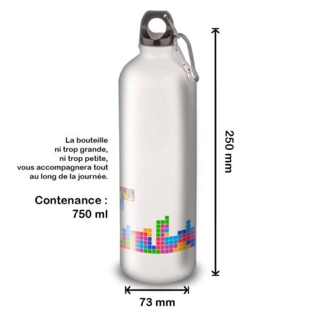 Gourde Alu et Thermos Tetris fun Gourde Alu et Thermos Tetris fun