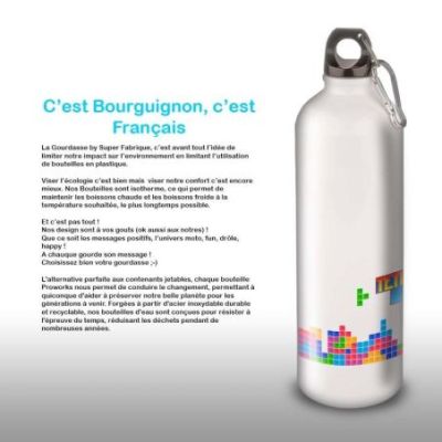 Gourde Alu et Thermos Tetris fun
