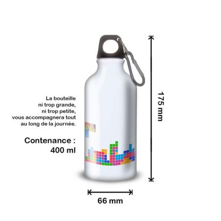 Gourde Alu et Thermos Tetris fun Gourde Alu et Thermos Tetris fun