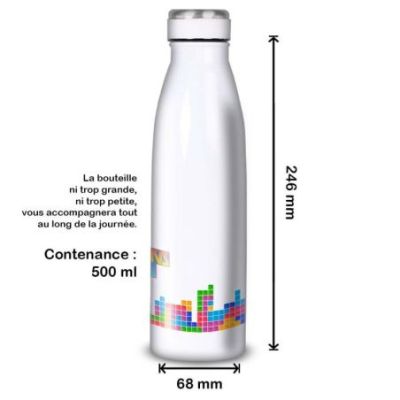 Gourde Alu et Thermos Tetris fun