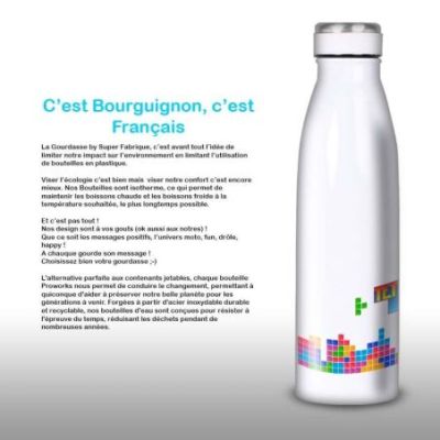 Gourde Alu et Thermos Tetris fun
