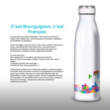 Gourde Alu et Thermos Tetris fun Gourde Alu et Thermos Tetris fun