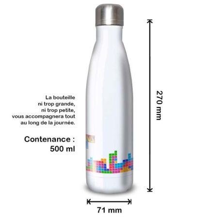 Gourde Alu et Thermos Tetris fun Gourde Alu et Thermos Tetris fun
