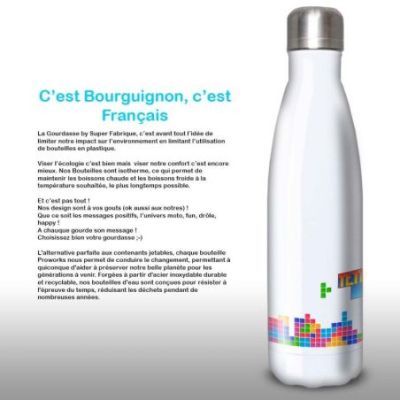 Gourde Alu et Thermos Tetris fun