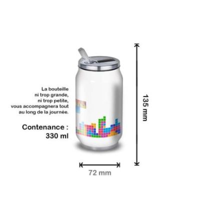 Gourde Alu et Thermos Tetris fun