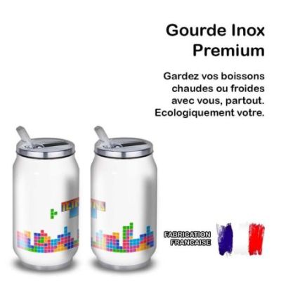 Gourde Alu et Thermos Tetris fun