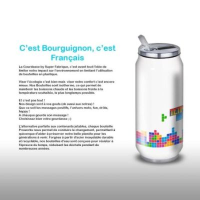 Gourde Alu et Thermos Tetris fun