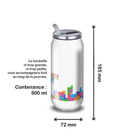 Gourde Alu et Thermos Tetris fun Gourde Alu et Thermos Tetris fun