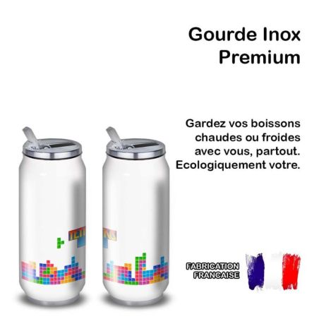 Gourde Alu et Thermos Tetris fun Gourde Alu et Thermos Tetris fun