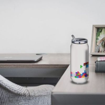 Gourde Alu et Thermos Tetris fun