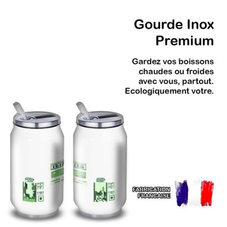 Gourde Alu et Thermos Tetris vintage Gourde Alu et Thermos Tetris vintage