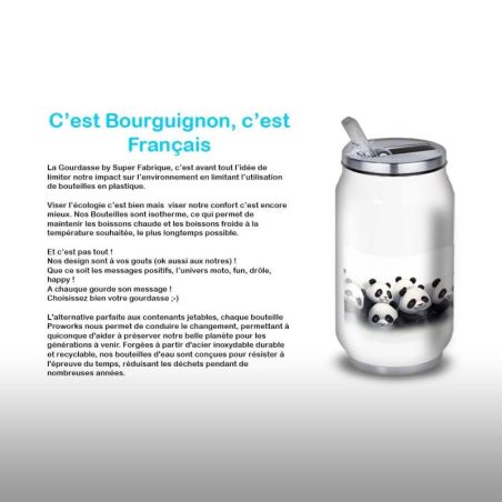 Gourde Alu et Thermos Panda