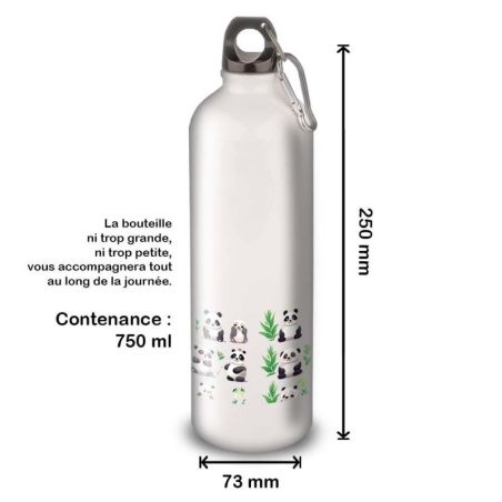 Gourde Alu et Thermos Panda joy Gourde Alu et Thermos Panda joy