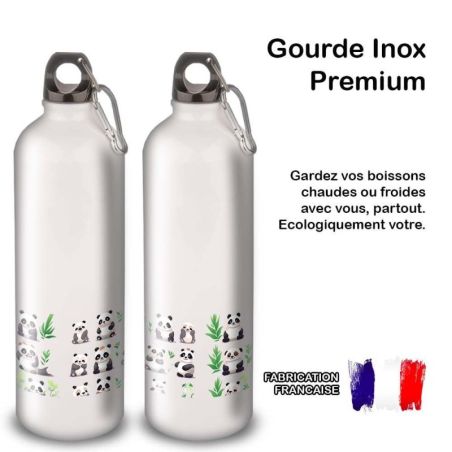 Gourde Alu et Thermos Panda joy Gourde Alu et Thermos Panda joy