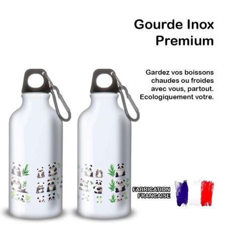 Gourde Alu et Thermos Panda joy Gourde Alu et Thermos Panda joy