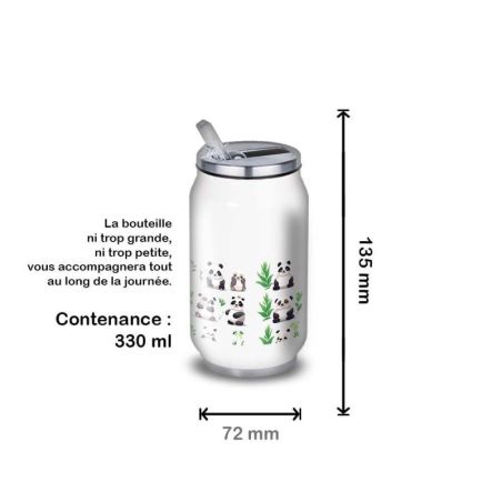 Gourde Alu et Thermos Panda joy Gourde Alu et Thermos Panda joy