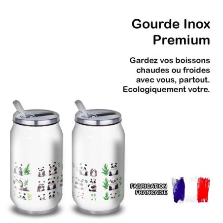 Gourde Alu et Thermos Panda joy Gourde Alu et Thermos Panda joy