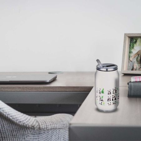 Gourde Alu et Thermos Panda joy Gourde Alu et Thermos Panda joy