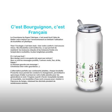 Gourde Alu et Thermos Panda joy Gourde Alu et Thermos Panda joy