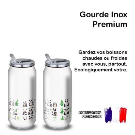 Gourde Alu et Thermos Panda joy Gourde Alu et Thermos Panda joy